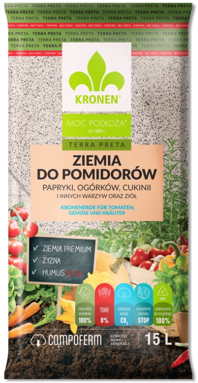 09. KRONEN TERRA PRETA Ziemia BIO do pomidorów bez torfu
