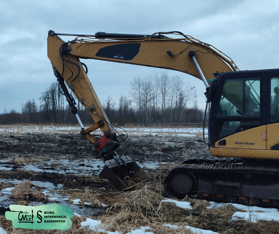 "Oczyszczony" rów w granicach rezerwatu Jezioro Łuknajno.